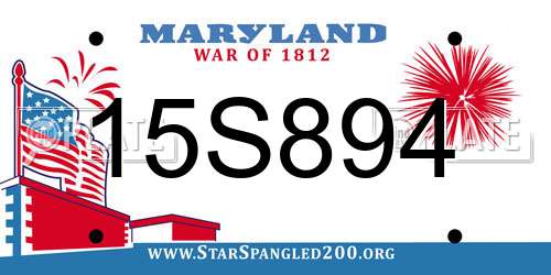 15S894 Maryland License Plate