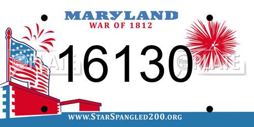 16130 Maryland License Plate