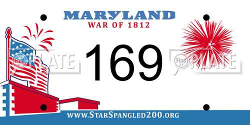 169 Maryland License Plate