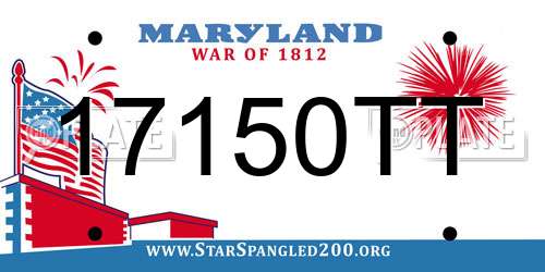 17150TT Maryland License Plate