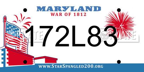 172L83 Maryland License Plate