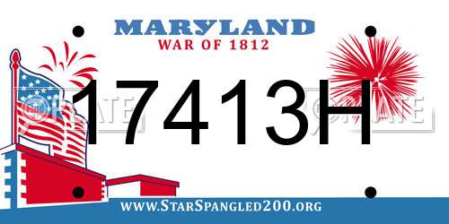 17413H Maryland License Plate