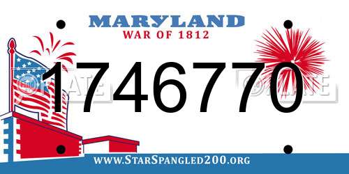 1746770 Maryland License Plate