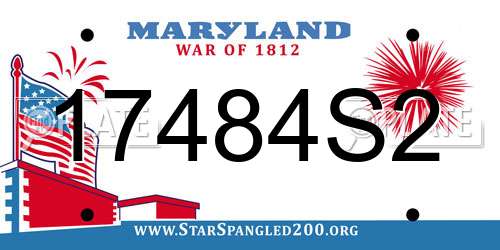 17484S2 Maryland License Plate