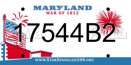 17544B2 Maryland License Plate