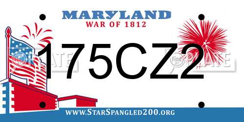 175CZ2 Maryland License Plate