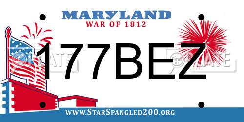 177BEZ Maryland License Plate