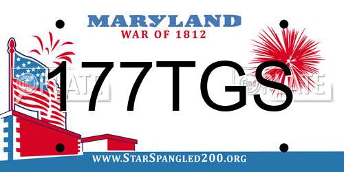 177TGS Maryland License Plate