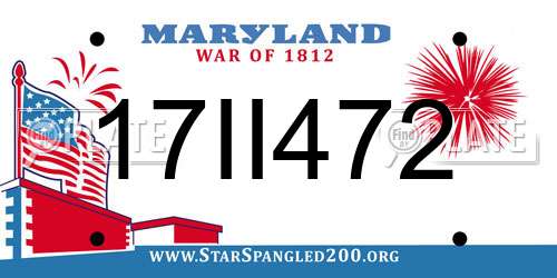 17II472 Maryland License Plate