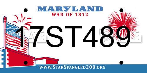 17ST489 Maryland License Plate