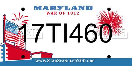 17TI460 Maryland License Plate