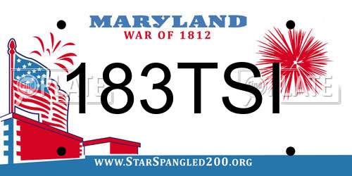 183TSI Maryland License Plate