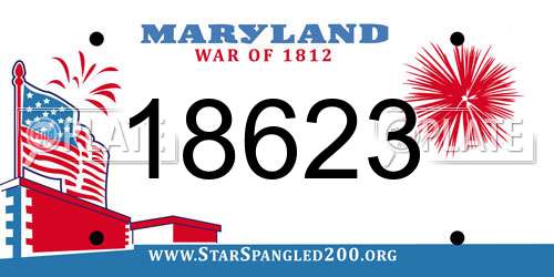 18623 Maryland License Plate