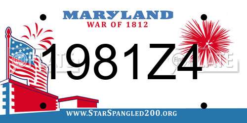 1981Z4 Maryland License Plate
