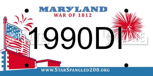 1990DI Maryland License Plate