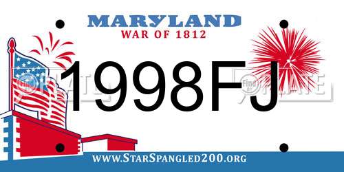 1998FJ Maryland License Plate