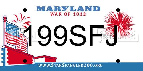 199SFJ Maryland License Plate