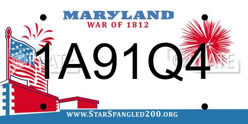 1A91Q4 Maryland License Plate