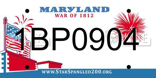 1BP0904 Maryland License Plate
