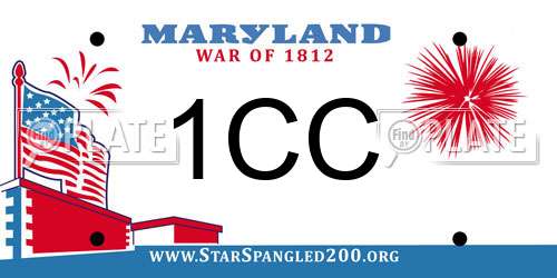 1CC Maryland License Plate