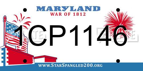1CP1146 Maryland License Plate