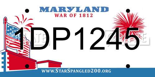 1DP1245 Maryland License Plate
