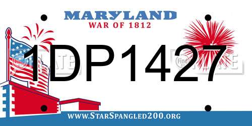 1DP1427 Maryland License Plate