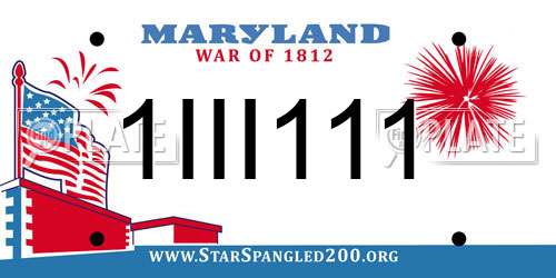 1III111 Maryland License Plate