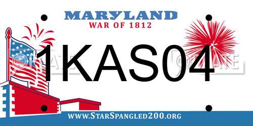 1KAS04 Maryland License Plate