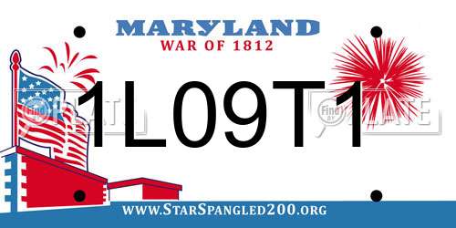 1L09T1 Maryland License Plate