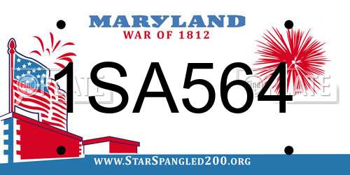 1SA564 Maryland License Plate
