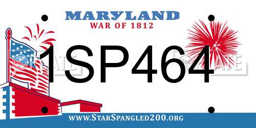 1SP464 Maryland License Plate
