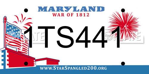 1TS441 Maryland License Plate