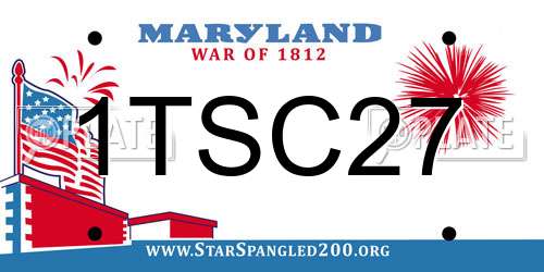 1TSC27 Maryland License Plate