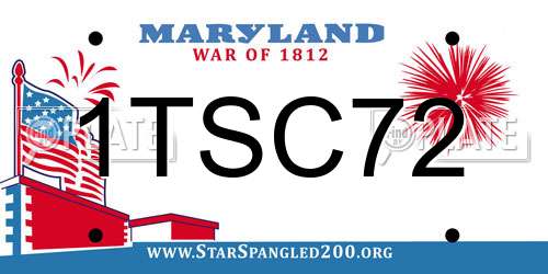 1TSC72 Maryland License Plate