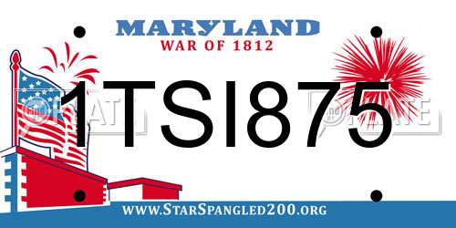 1TSI875 Maryland License Plate