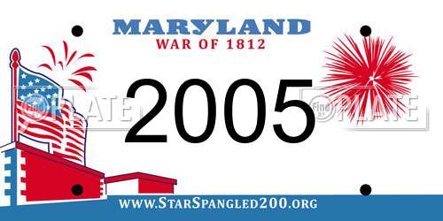 2005 Maryland License Plate