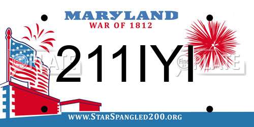 211IYI Maryland License Plate