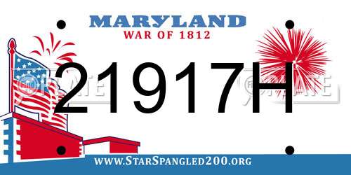 21917H Maryland License Plate
