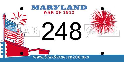248 Maryland License Plate