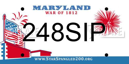 248SIP Maryland License Plate