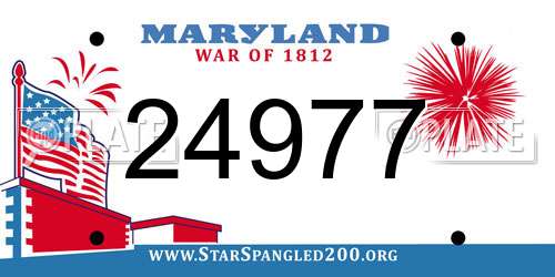 24977 Maryland License Plate