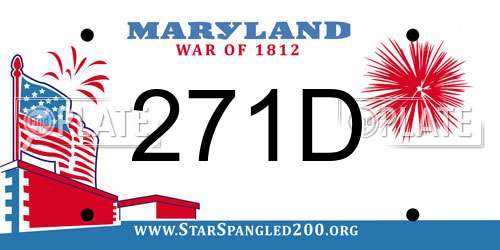 271D Maryland License Plate