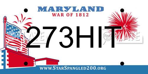 273HIT Maryland License Plate