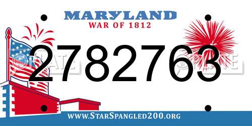 2782763 Maryland License Plate