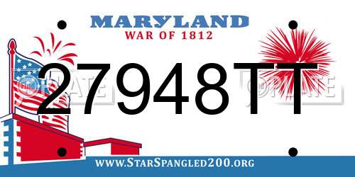 27948TT Maryland License Plate