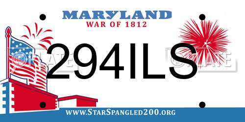 294ILS Maryland License Plate