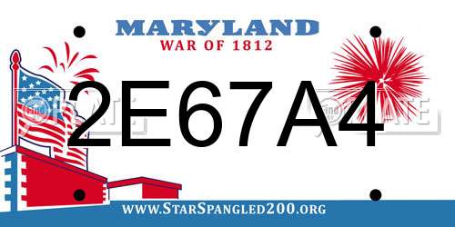 2E67A4 Maryland License Plate