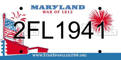 2FL1941 Maryland License Plate