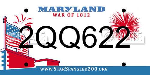 2QQ622 Maryland License Plate
